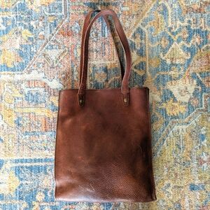 Duluth Trading Co. Brown Leather Tote Bag